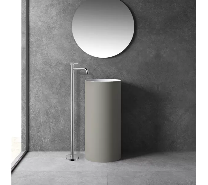 Смеситель ABBER Wasser Kreis AF8140 напольный для раковины, хром, Выбрать цвет: Хром, изображение 2