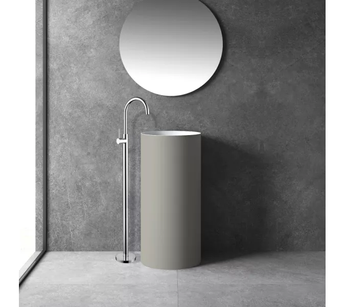 Смеситель ABBER Wasser Kreis AF8141 напольный для раковины, хром, Выбрать цвет: Хром, изображение 2