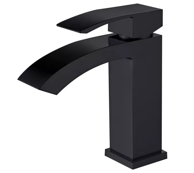 Смеситель ABBER Wasserfall AF8610B для раковины, черный матовый, Выбрать цвет: Черный матовый
