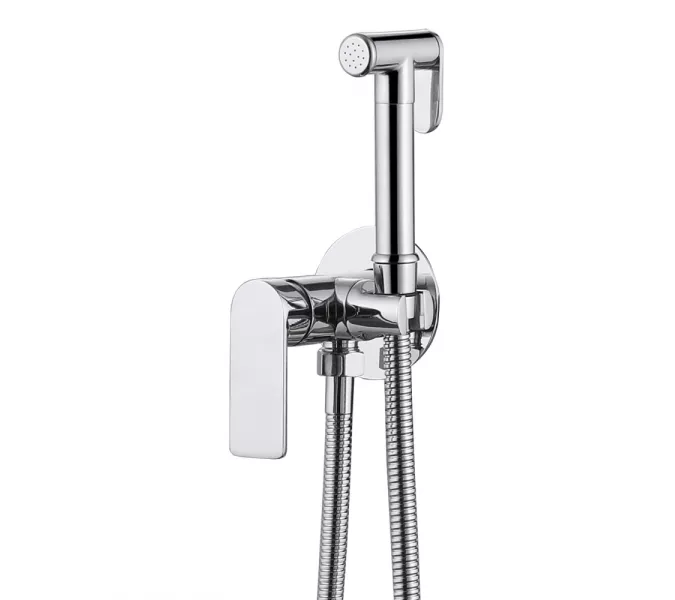 Смеситель ABBER Weiss Insel AF8025 с гигиеническим душем, хром, Выбрать цвет: Хром