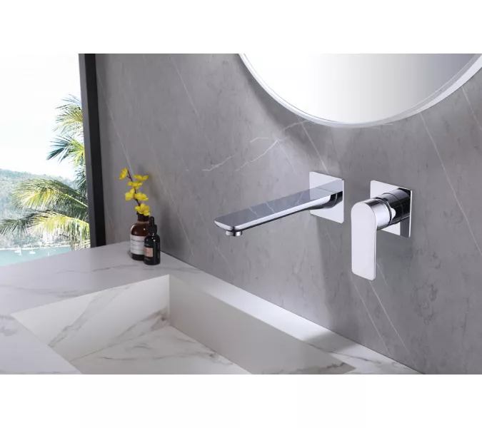 Смеситель ABBER Weiss Insel AF8082 для раковины скрытого монтажа, хром, Выбрать цвет: Хром, изображение 2