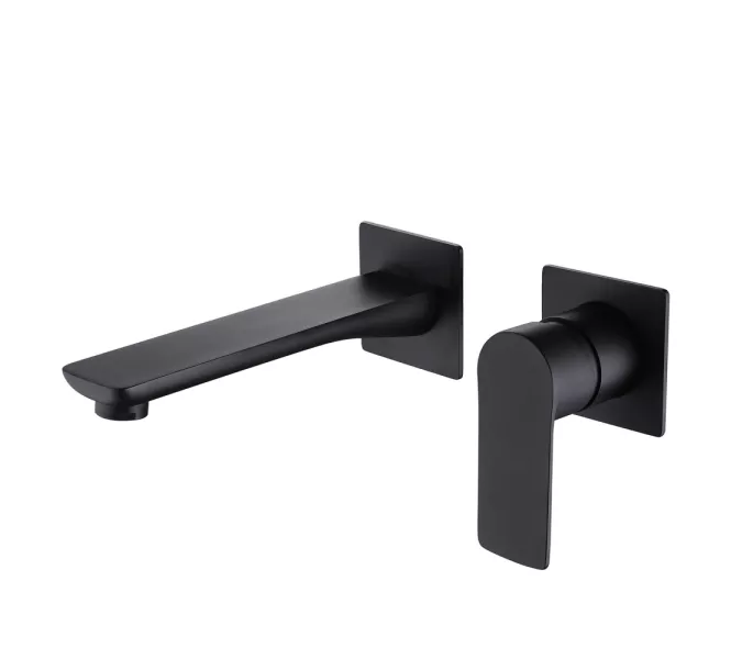 Смеситель ABBER Weiss Insel AF8082B для раковины скрытого монтажа, черный матовый, Выбрать цвет: Черный матовый