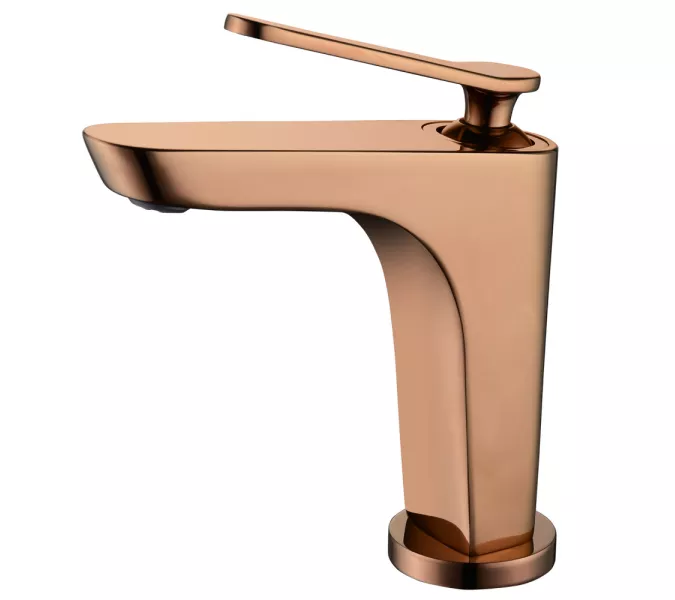 Смеситель ABBER Zeitlos AF8909RG для раковины, розовое золото