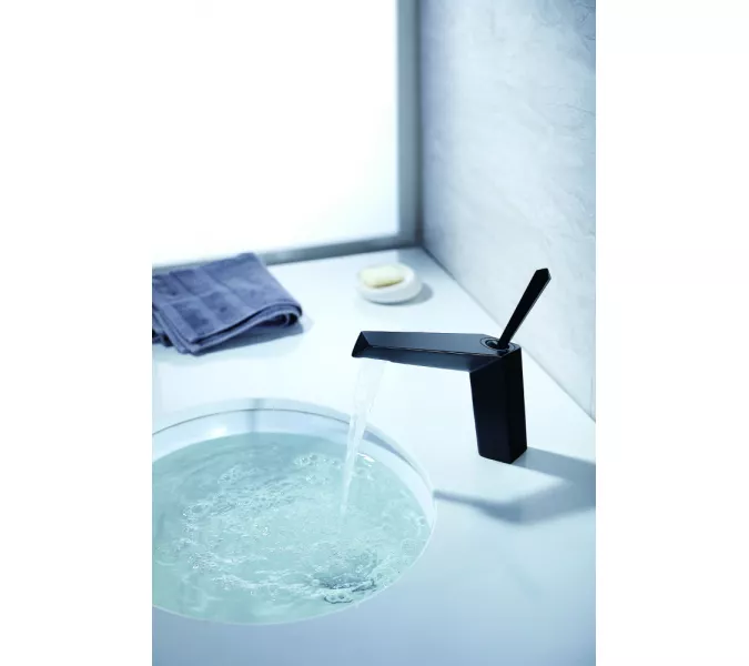 Смеситель ABBER Zeitlos AF8910B для раковины, черный матовый, изображение 2