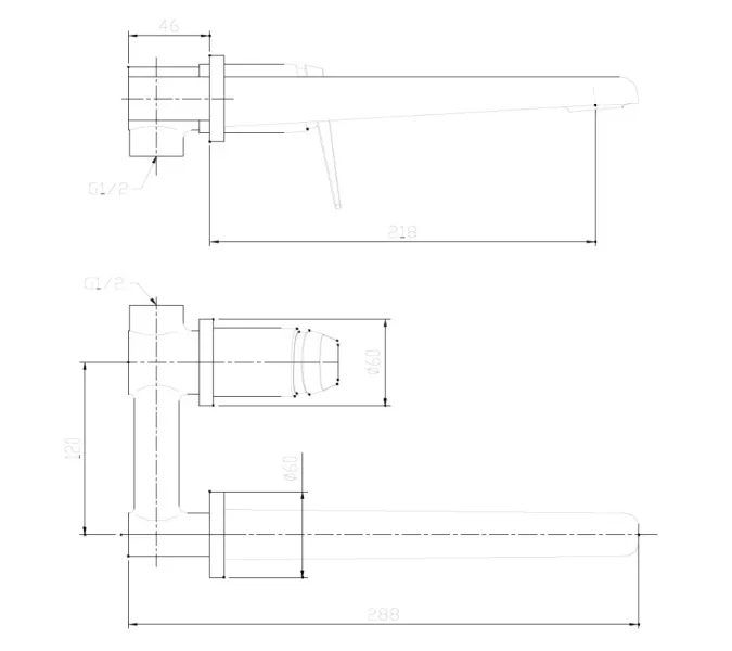 Смеситель ABBER Zeitlos AF8912W для раковины скрытого монтажа, белый, изображение 3
