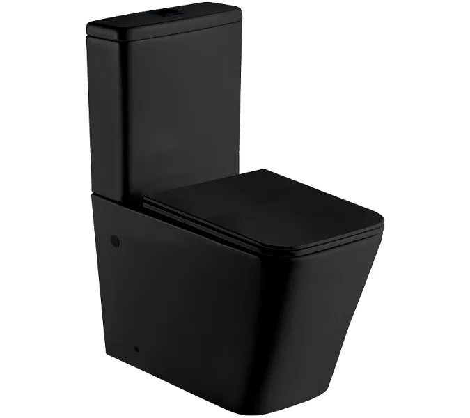 Унитаз компакт WeltWasser  GELBACH 001 XL MT-BL черный матовый, Выбрать цвет: Черный матовый