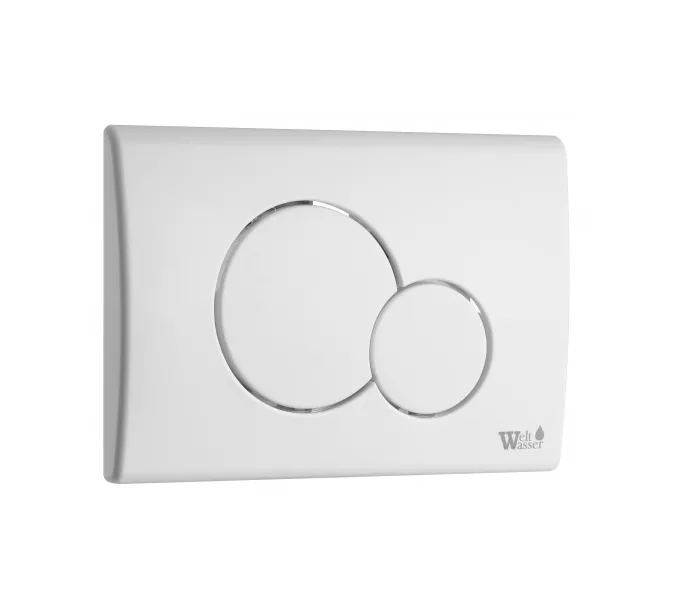 Кнопка смыва нажимная для инсталляции WW MARBERG 507 RD GL-WT  круглая, Выбрать цвет: Белый глянец