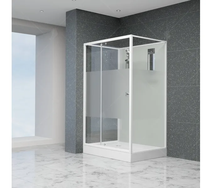 Душевая кабина RGW AN-207, Цвет профиля (вариация): Белый, Выбрать размер: 80х100, изображение 2