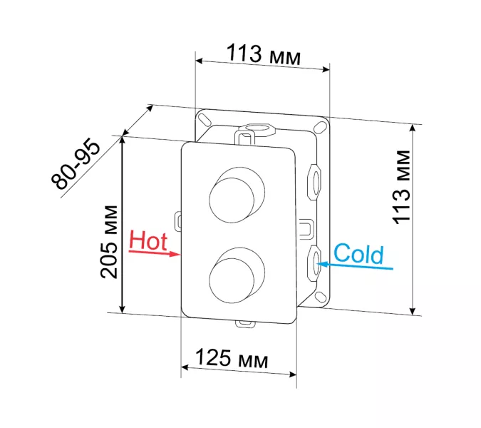 Душевая система встраиваемая RGW SP-6143-01, изображение 9