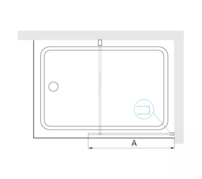 Шторка на ванну RGW SC-050, Цвет стекла: прозрачное, Цвет профиля: Хром, Выбрать размер: 80, изображение 4