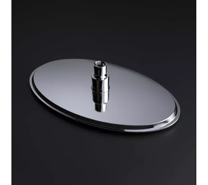 Верхний душ овальный RGW SP-83, Выбрать цвет: Хром, Выбрать размер: 300x200, изображение 3