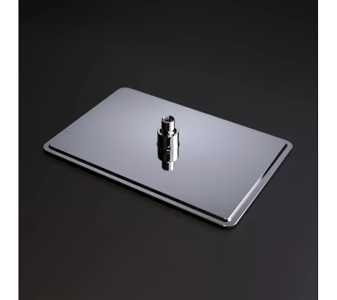 Верхний душ прямоугольный RGW SP-84, Выбрать цвет: Хром, Выбрать размер: 400x300, изображение 3