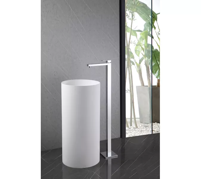 Смеситель ABBER Daheim AF8241 напольный для раковины, хром, Выбрать цвет: Хром, изображение 2