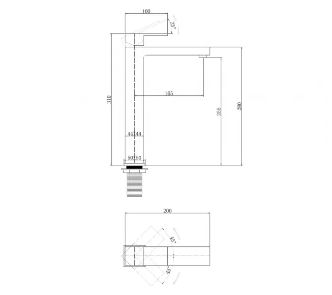Смеситель ABBER Daheim AF8211B для раковины, черный матовый, Выбрать цвет: Черный, изображение 5