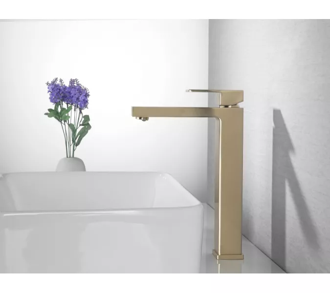 Смеситель ABBER Daheim AF8211G для раковины, золото матовое, Выбрать цвет: Золото, изображение 3