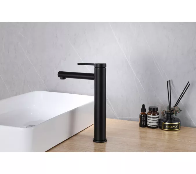 Смеситель ABBER Emotion AF8811B для накладной раковины, черный матовый, Выбрать цвет: Черный матовый, изображение 3