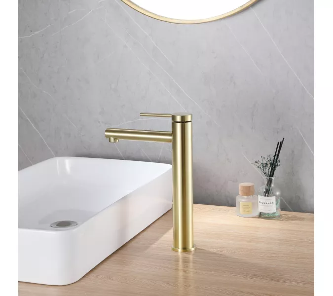 Смеситель ABBER Emotion AF8811G для накладной раковины, золото матовое, Выбрать цвет: Золото матовое, изображение 3