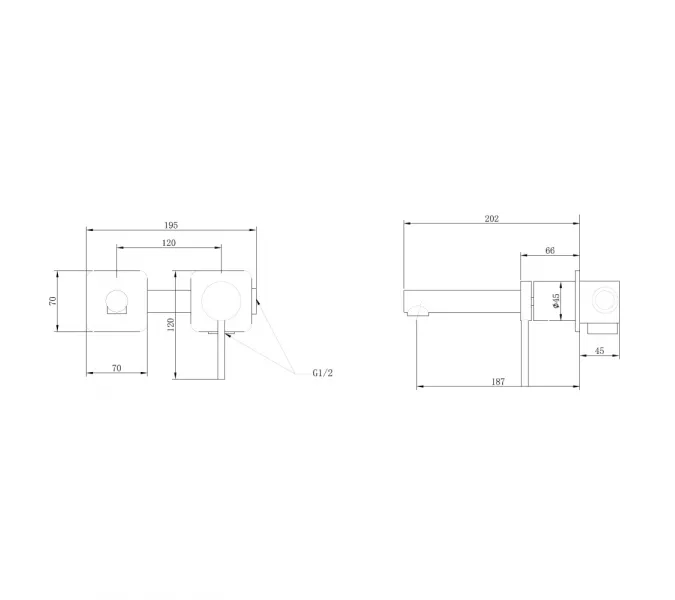 Смеситель ABBER Emotion AF8812B для раковины скрытого монтажа, черный матовый, Выбрать цвет: Черный матовый, изображение 3