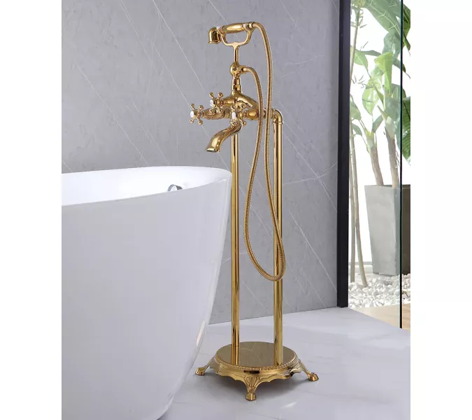 Смеситель ABBER Klassik AF8415, Выбрать цвет: Золото, изображение 2