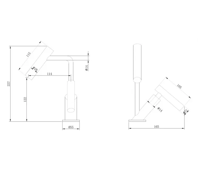 Смеситель ABBER Zeitlos AF8914 для раковины, хром, изображение 3