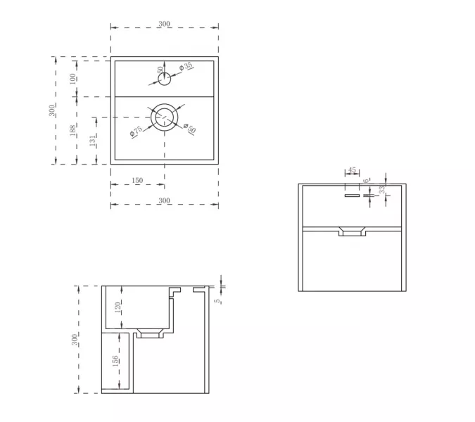 Тумба с раковиной ABBER Stein AS2639 подвесная, белая, изображение 3