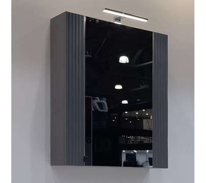 Зеркало-шкаф Comforty Лима-70 антрацит, Выбрать цвет: Антрацит