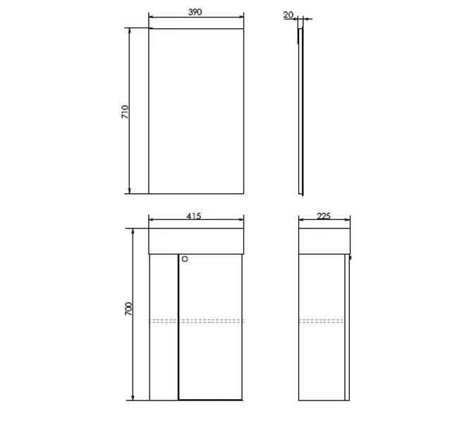 Тумба-умывальник Comforty Асти-40 белый глянец с раковиной Comforty 9140, Высота (мм): 700, Выбрать цвет: Белый, изображение 2