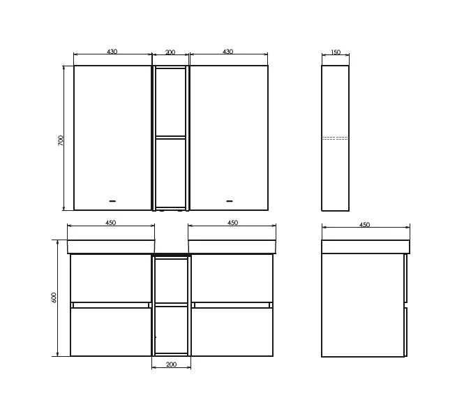 Вставка к зеркалу Comforty Дартфорд-20 дуб тёмно-коричневый, изображение 2