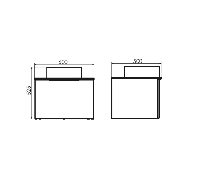 Тумба-умывальник Comforty Портленд-60 дуб шоколадно-коричневый со столешницей под мрамор Калакатта Блэк с раковиной 9110MB, изображение 2
