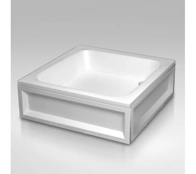 Душевой поддон квадратный RGW B/CL-S, Выбрать цвет: Белый, Выбрать размер: 900x900