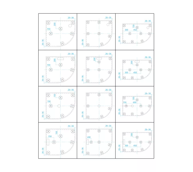Душевой поддон асимметричный RGW GWS-41L/R, Выбрать размер: 900x1200, Ориентация: левая, изображение 3