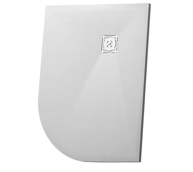 Душевой поддон асимметричный RGW ST/AL-W Белый, Выбрать цвет: Белый, Выбрать размер: 800х1200, Ориентация: Левая