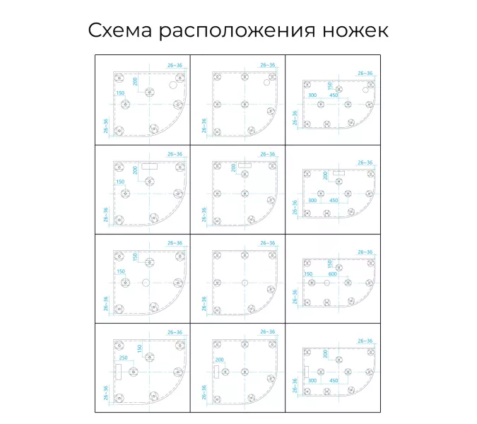 Душевой поддон асимметричный RGW ST/AL-G Графит, Выбрать цвет: Графит, Выбрать размер: 900х1200, Ориентация: Левая, изображение 4