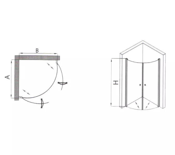 Душевой уголок RGW  Leipzig  LE-52 90x90, изображение 3