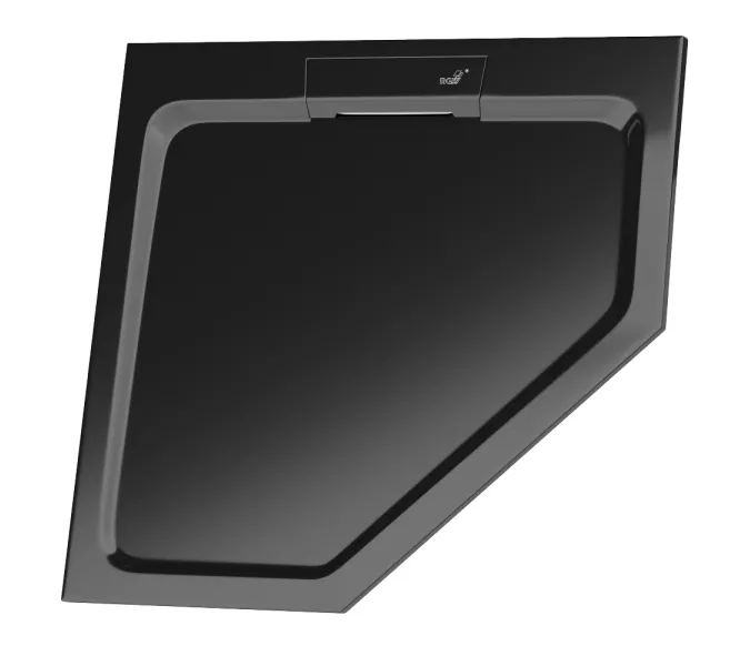 Душевой поддон трапеция RGW STA-61B Черный, Выбрать цвет: Чёрный, Выбрать размер: 900x900