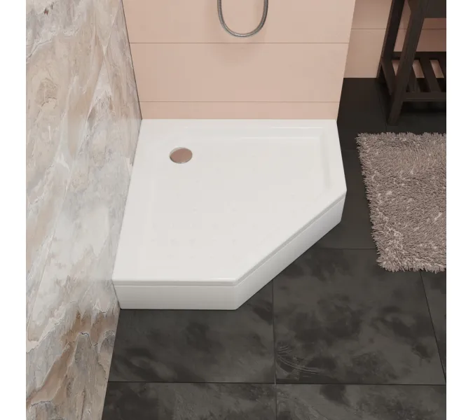 Душевой поддон трапеция RGW STYLE-TR, Выбрать цвет: Белый, Выбрать размер: 900х900, изображение 3