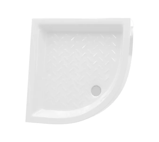 Душевой поддон полукруглый керамический RGW CR/R, Выбрать размер: 800x800, изображение 5