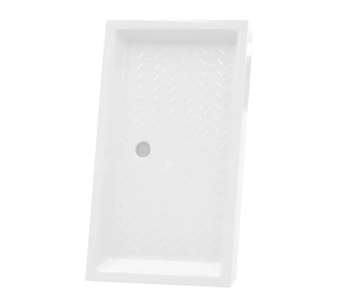 Душевой поддон прямоугольный керамический RGW CR высота 10 см, Выбрать размер: 700x1400, изображение 5