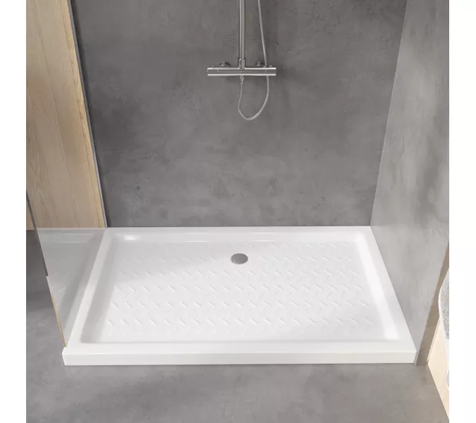 Душевой поддон прямоугольный керамический RGW CR высота 6см, Выбрать размер: 720x900, изображение 3