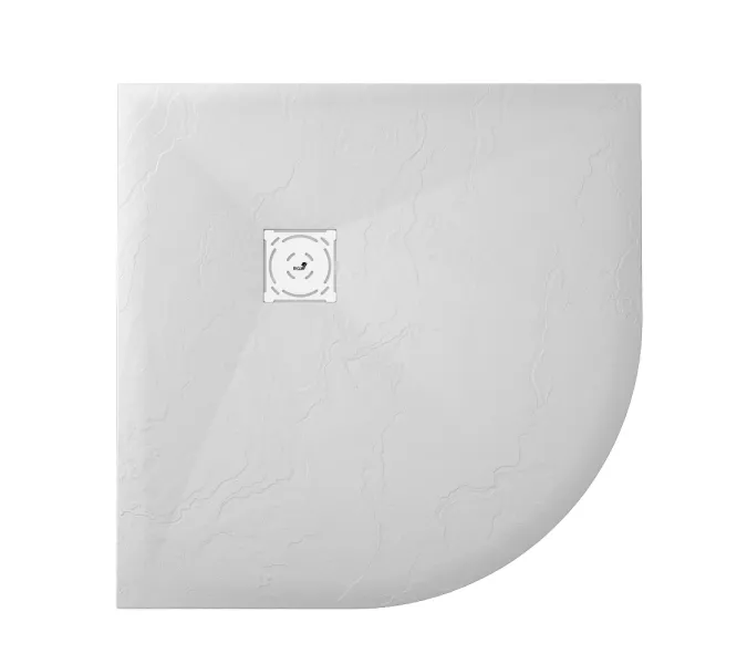 Душевой поддон полукруглый RGW ST/R-W Белый, Выбрать цвет: Белый, Выбрать размер: 900х900, изображение 3