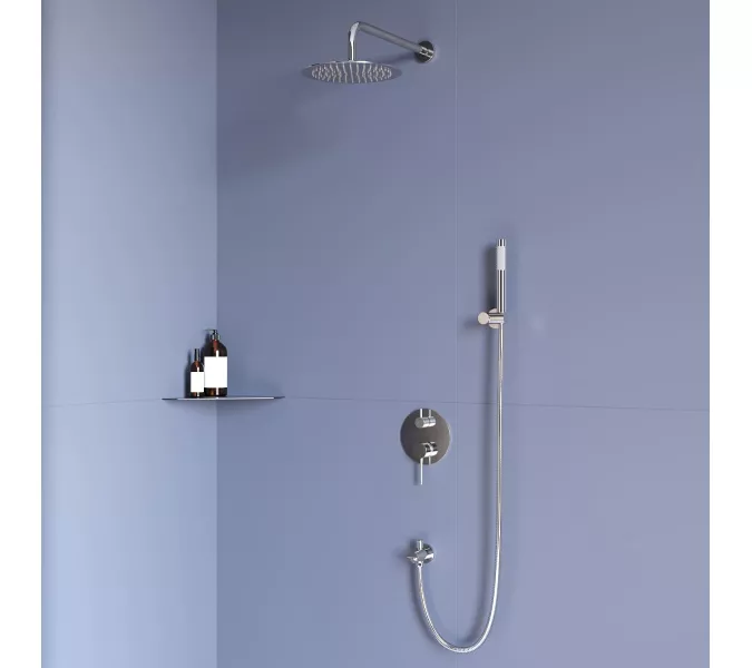 Душевая система встраиваемая RGW SP-52, Выбрать цвет: Хром