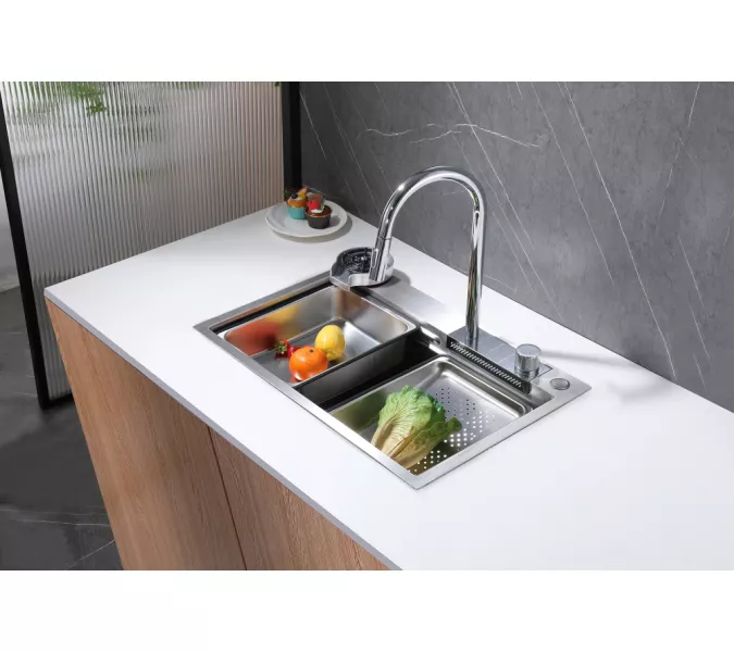 Кухонная мойка ABBER Wasser Kreis AF2194 хром, Выбрать цвет: Хром, изображение 2