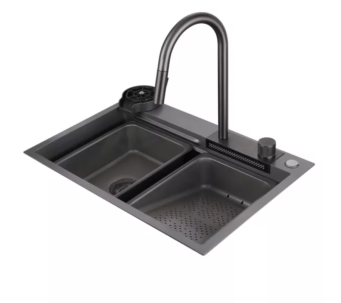 Кухонная мойка ABBER Wasser Kreis AF2194NG никель, Выбрать цвет: Никель