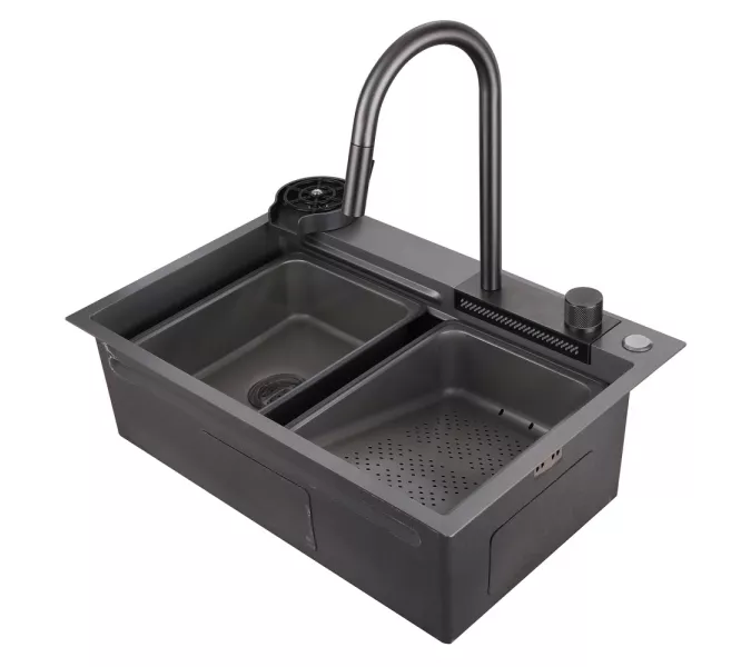 Кухонная мойка ABBER Wasser Kreis AF2194NG никель, Выбрать цвет: Никель, изображение 2