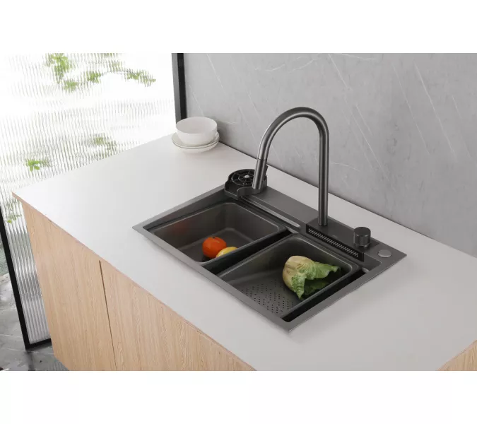 Кухонная мойка ABBER Wasser Kreis AF2194NG никель, Выбрать цвет: Никель, изображение 3