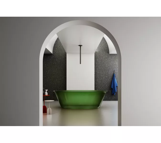 Ванна из полиэфирной смолы ABBER Kristall AT9707Emerald зеленая 170*75 прозрачная, Выбрать цвет: Зеленый, изображение 4