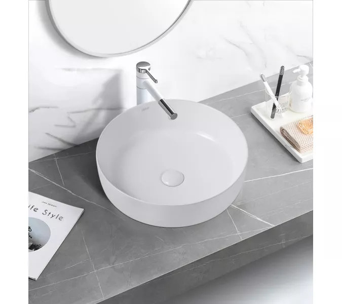 Раковина накладная ABBER Bequem AC2100 белая, Выбрать цвет: Белый, изображение 3