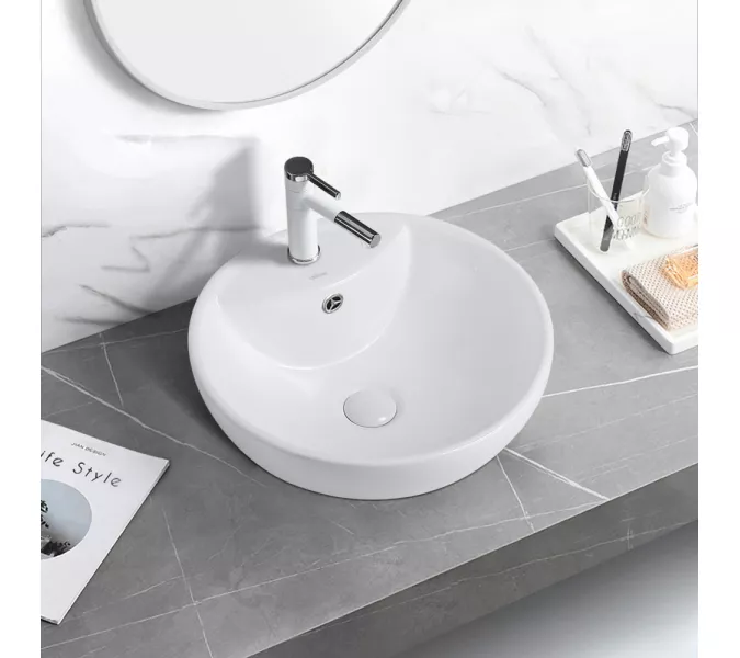 Раковина накладная ABBER Bequem AC2101 белая, Выбрать цвет: Белый, изображение 3