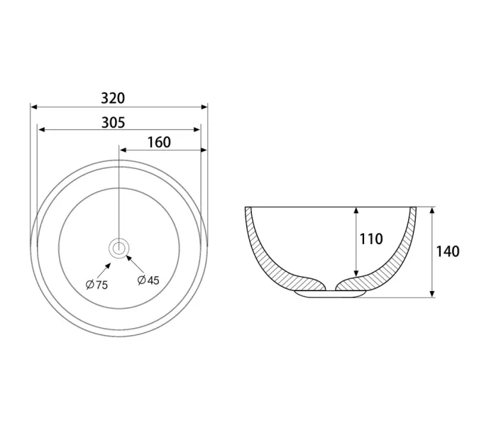 Раковина накладная ABBER Bequem AC2106Regen хамелеон, Выбрать цвет: Хамелеон, изображение 3
