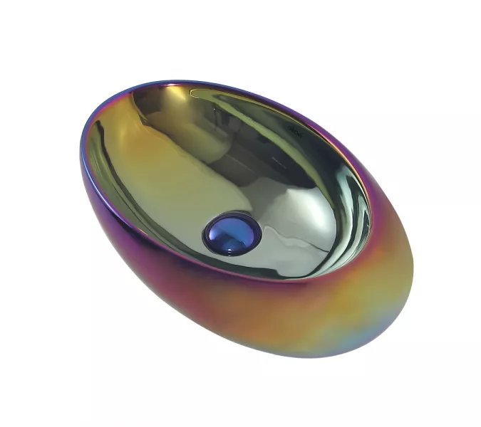 Раковина накладная ABBER Bequem AC2107Regen хамелеон, Выбрать цвет: Хамелеон, изображение 2